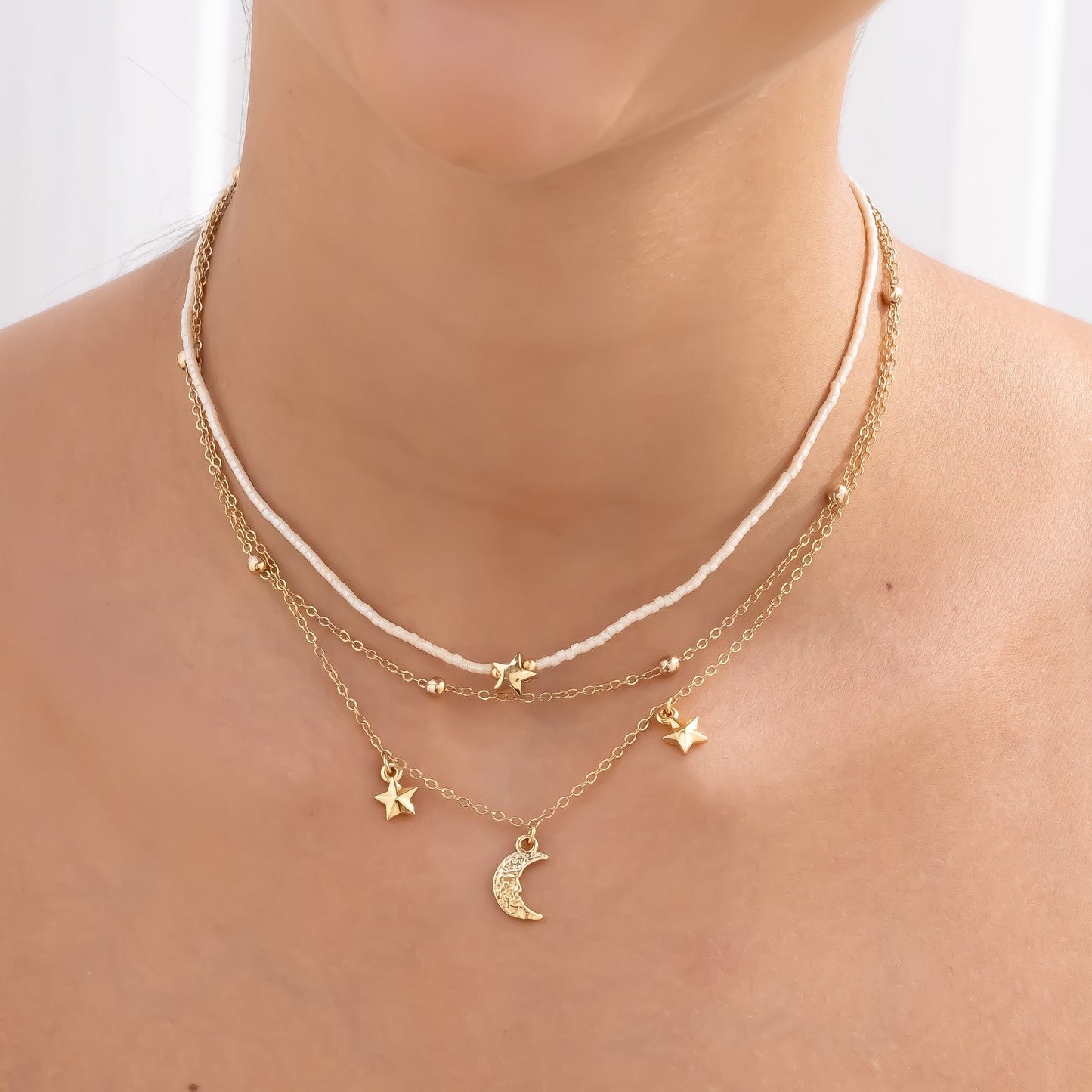 Choker tejido miyuki + topos