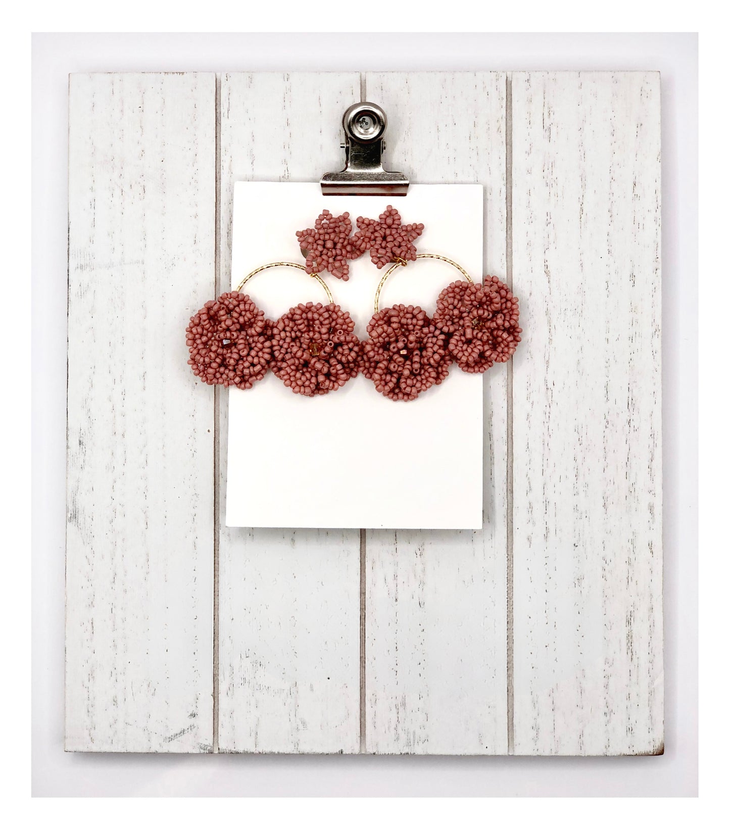 Pendiente Pétalos de rosa