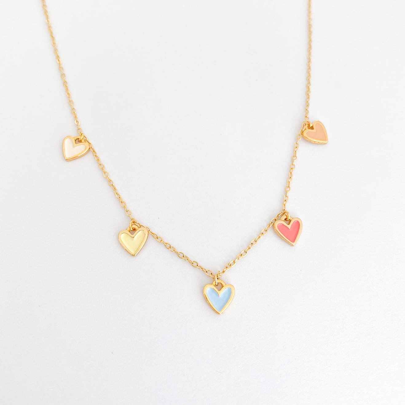 Colgante Multi Corazón + topos