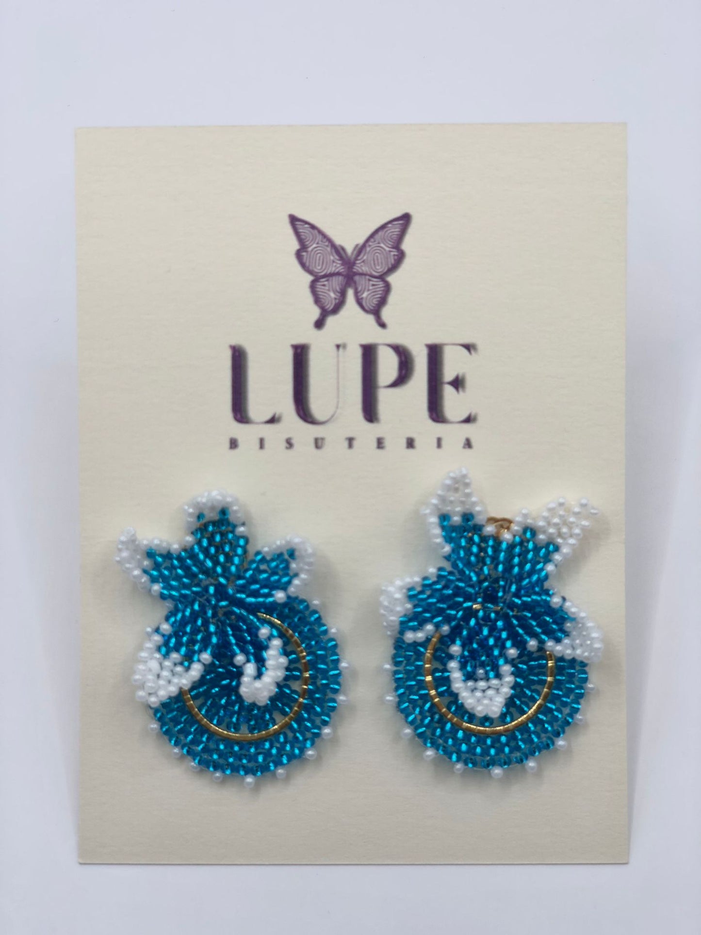 Pendiente mándala flor pensamiento