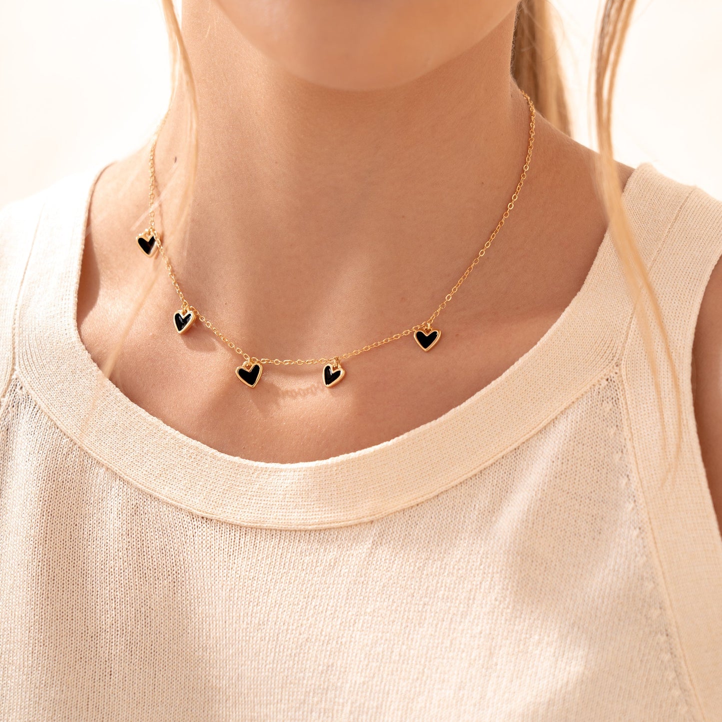 Colgante Multi Corazón + topos